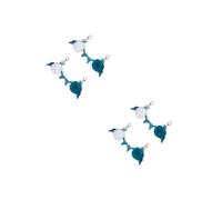 Gadpiparty 2 Ensembles Porte Clé Forme Pompon De Pu Décoration De Clés Pour Femmes Filles Bleu 4 Pièces * 2