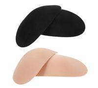 Gadpiparty 2 Paires Coussinet Épaule Invisible Mousse Antidérapant pour Vêtements Femmes Épaulettes Push-up pour Manteau et Costume Lot de Peau et Noir Confortable et Lavable