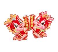 Gadpiparty 2 Pièces Année De Dragon Porte Autocollant Bonne Année Autocollant Fenêtre Dragon Wall Sticker Dragons Wall Sticker Flocon De Neige Fenêtre S'Accroche Années Table Décorations