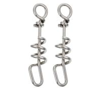 Gadpiparty 2 pièces Bagues de Pied pour Perroquet Acier Inoxydable Anneaux Ajustables Anti-Fugue pour Perruches et Oiseaux Domestiques Accessoires Sécurisés pour Animaux de Compagnie