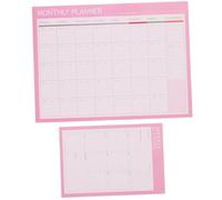Gadpiparty 2 Pièces Bloc-notes Hebdomadaire et Mensuel Planificateur Papier pour Organisation Agenda Pratique pour Étudiants Bureau et des Tâches