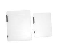 Gadpiparty 2 Pièces Boîtes de Rangement pour Documents et Organisateurs de Bureau Multifonctions Boîtes Pratiques pour Fichiers et Magazines Lot de Protection et Organisation Maison