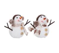 Gadpiparty 2 Pièces Bonhomme de Neige Lumineux de Noël Suspendu, Décor