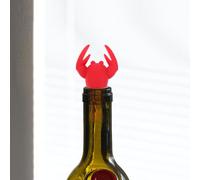 Gadpiparty 2 pièces Bouchons de Bouteille Silicone Réutilisables Forme Homard Décoratifs pour Vin Huile et Vinaigre Lot de Cadeau Original pour Bar et Fête