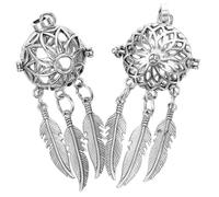 Gadpiparty 2 pièces Breloque Capturant Rêves Aromathérapie Pendentif DIY Bijoux Perles Charm Parfumé pour Collier Bracelet Cadeau Femme