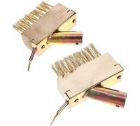 Gadpiparty 2 pièces Brosse Métallique Désherbage Manuelle Brosse à Fil Acier pour Terrasse Nettoyage Mousse Jardin Outil