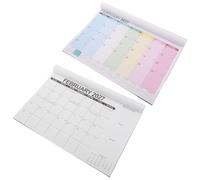 Gadpiparty 2 Pièces Calendrier Mural Papier 18 Mois 2027-2028 à Écrire, | Reliure Spirale, Grandes Cases pour Noter, Repères de Date, Usage Bureau et Recherche Académique