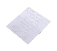 Gadpiparty 2 Pièces Cartes Inoxydable pour Portefeuille avec Gravure Insertion de Cartes pour Anniversaire et Mariage