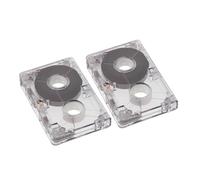 Gadpiparty 2 pièces Cassette Audio Vierge Mini Enregistrement Longue Durée Portable pour Musique Discours et Interviews