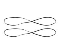 Gadpiparty 2 Pièces Ceinture de Phonographe Noire en Caoutchouc avec Haute Élasticité pour Remplacement de Courroie de Tourne-disque Vinyl Longueur 460mm