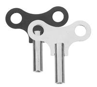 Gadpiparty 2 pièces Clé Carrée Horloge Acier Noir Clés Remontage Horloge Solide pour Pendules Anciennes et Accessoires pour