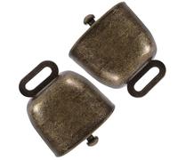 Gadpiparty 2 Pièces Cloche à Vache en Métal avec Poignée, Sonnerie | Finition Bronze, Format 37g, Prise Supérieure, Usage pour Sport, Classe, Étal et Signal de Porte