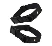 Gadpiparty 2 pièces Collier Chien Réglable avec Pochette Localisateur Léger pour Protection Anti-Perte Noir