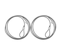 Gadpiparty 2 Pièces Corde de Filet de Basket-Ball en Fil d'acier Résistante pour Usage Intérieur et Extérieur, Solide et Adaptée aux Maisons et Écoles