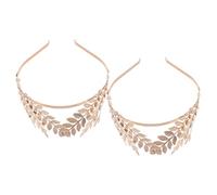 Gadpiparty 2 Pièces Couronne de Dorées pour Mariage Accessoire de Coiffure Vintage des Déesses Grecques pour Cérémonies et Fêtes