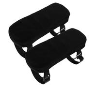 Gadpiparty 2 Pièces Coussinets D’accoudoirs, Mousse et Velours Cristal Noir | Confort Renforcé, Protection des Accoudoirs Usés, Design Moderne et Élégant, pour Bureau et Gaming