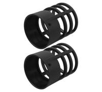 Gadpiparty 2 Pièces Couvercle Isolant Noir en Plastique pour Buse de Chaud, Réutilisable Contrôle Précis Chaleur, Réparation Électronique Bricolage