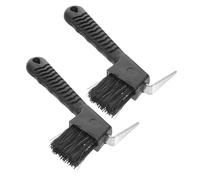 Gadpiparty 2 pièces Cure-pied Brosse Solide pour Sabots Chevaux et Ânes Manche Antidérapant Brosse Rigide pour Nettoyage des Crevasses Lot de Usage Portable et Polyvalent Couleur Aléatoire