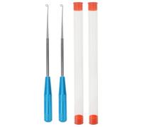 Gadpiparty 2 Pièces Détacheur D'hameçon en Acier Inoxydable, Outil Rapide | Pointe Lisse et Souple, Base Magnétique, Boucle Supérieure, pour Kayak, Pêche en Eau Douce et Glace