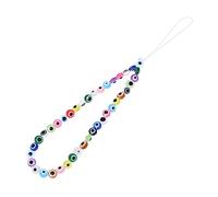 Gadpiparty 2 Pièces Dragonne Perlée Téléphone Portable Perte avec Charme Œil Lanière et Décorative pour Smartphone Accessoire Unique pour Téléphone et