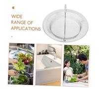 Gadpiparty 2 pièces Filtre Évier INOX avec Poignée Crépine Maille Fine Anti-débris pour Cuisine et Salle de Bain Panier Vidange et Léger Facile à Nettoyer Installer