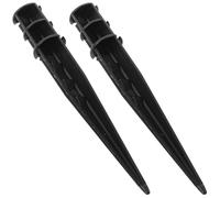 Gadpiparty 2 pièces Lot de Piquets Plastique Renforcé pour Lampes de Jardin Accessoires de Remplacement Étanches pour Éclairage Paysager Piquets Solides et Légers pour Allées et Pelouses