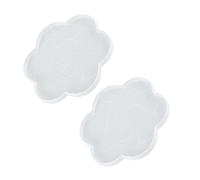 Gadpiparty 2 Pièces Moule Silicone Coaster Cristal Époxy Flexible Transparent pour Diy Artisanat Petit Modèle pour Dessous Plateau