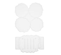 Gadpiparty 2 Pièces Moule Silicone pour Dessous de Diy Moule Irrégulier Flexible et Durable Facile à Nettoyer et Réutilisable pour Époxy et Artisanat
