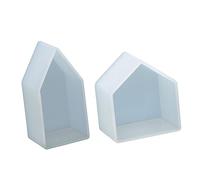 Gadpiparty 2 Pièces Moules Silicone pour Diy Moules Décoratifs Maison Forme de Maison Modèles Uniques pour Artisanales