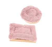 Gadpiparty 2 Pièces Parrot Cage Platform with Warm Mat Soft Perch Stand for Parakeets Cockatiels and Small Pets Bird Playstand for Exercise and Rest