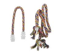 Gadpiparty 2 Pièces Perchoir à Oiseaux en Corde en Corde pour Perroquet à Mâcher pour Développer L'équilibre Coordination Anti-Ennui pour Oiseaux Perroquets Maison