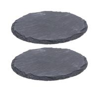 Gadpiparty 2 pièces Pierre Naturelle pour Reptiles Plateau Ardoise Robuste pour Tortues et Geckos Plateforme de Bain Sécurisée et Fonction de Limage des Griffes Lot de Décor Naturel pour