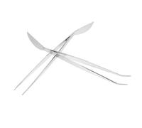 Gadpiparty 2 pièces Pinces Bonsai Acier Inoxydable avec Spatule Outils de Jardinage Compact pour Détacher Terre Organiser Mousse et Tailler Bourgeons Adaptés Aux Plantes Grasses et