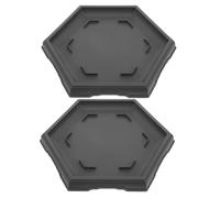 Gadpiparty 2 pièces Plateau Hexagonal pour Plante Plastique Soucoupe Résistante pour Pots de Fleurs Plateau de Récupération Eau pour Jardinage et Décoration Intérieure