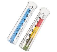 Gadpiparty 2 pièces Pluviomètre Verre Lot Tubes Remplacement Extérieur Précis Résistant Températures Extrêmes pour Jardin Agriculture