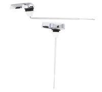 Gadpiparty 2 pièces Poignée de Chasse Eau de Réservoir pour Toilette Levier de Chasse Latéral Simple Pression Accessoire Aluminium et Abs Kit Facile à Installer Design et Esthétique
