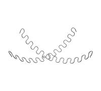 Gadpiparty 2 Pièces Ressorts de Réparation pour Canapé en Métal Noir 55cm Support Ergonomique Structure de Serpent pour Réparation de Siège l'espace de Vie