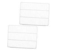 Gadpiparty 2 Pièces Séparateurs Réfrigérateur Métal Étagères Ventilées pour Cuisine Maillée pour Organiser et Optimiser Rangement Intérieur Congélateur et Frigo