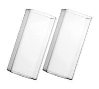Gadpiparty 2 Pièces Set de Gobelets en Verre Carré 350ml, Transparent | Verre Clair, Contenu Visible, Portion Contrôlée, Usage Polyvalent, Salle à Manger et Hôtel