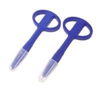 Gadpiparty 2 Pièces Stylo de Sécurité Flexible en Silicone Bleu