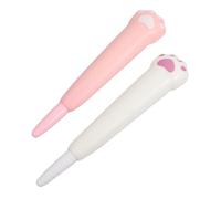 Gadpiparty 2 pièces Stylos Gel Décompression Mignons Stylos Neutres pour Étudiants Écriture Douce et Anti-stress Jouets de Relaxation Forme de Patte de Chat Cadeau Créatif