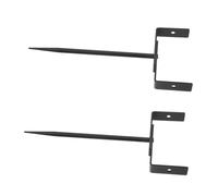 Gadpiparty 2 pièces Support de Descente Eau Pluviale Réglable Robuste Extension Gouttière avec Ancrage pour Maison Maintien Sécurisé Vent et Fortes Pluies