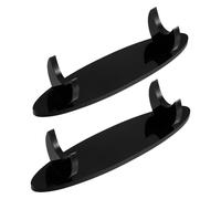Gadpiparty 2 Pièces Support de Flûte en Acrylique Noir, Porte-flûte Élégant et Robuste pour Rangement Sécurisé sur Bureau ou Étagère, pour Étudiants et Professionnels