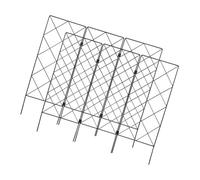 Gadpiparty 2 pièces Support de Plantes Grimpantes Fer Treillis Robuste pour Tomates et Vignes Cadre Pliable pour Jardin Extérieur Tuteur pour Légumes et Fleurs