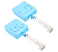 Gadpiparty 2 Pièces Support en Silicone Bleu Crochet Acier Inoxydable pour | Conception Suspendue Au-dessus du Réservoir, Économie D’espace, Garde les Nettoyants Discrets, Usage Salle de Bain