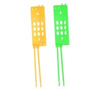 Gadpiparty 2 pièces Support Pied Anneau Pigeon Résistant Structure Quatre Piliers Capacité Importante Accessoire Course Pigeon pour Rangement Anneaux Pied Volaille Usage Personnel et Élevage