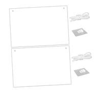 Gadpiparty 2 Pièces Tableau Mémo Effaçable à Sec Transparent Acrylique Tableau Décriture Clair pour Bureau et Maison Surface Effaçable Rapide Usage Polyvalent pour Notes et Messages