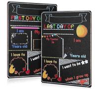 Gadpiparty 2 Pièces Tableau Noir Double Face Imprimé en Couleur pour Back To School, Décoration Polyvalente et Portable en Panneau D'affichage pour Salle de Classe