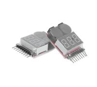 Gadpiparty 2 Pièces Testeur de Batterie Lipo Compact Alarme Buzzer Basse Tension, Matériau Fer et Plastique, pour Vérification Rapide des Piles et Batteries