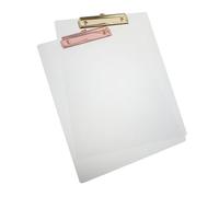Gadpiparty 2 pièces Transparent Clipboard Padfolio For Office And Classroom Lightweight Document Holder With High Clarity And Stable Grip